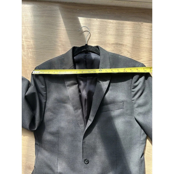 J CREW Ludlow‎ Loro Piana Super 120s Wool Charcoal Grey 40R Blazer Suit Jacket - Picture 9 of 11